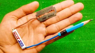 How To Make Simple Pencil Welding Machine At Home with Blade / practical invention