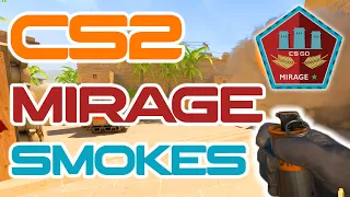 Mirage smokes CS2