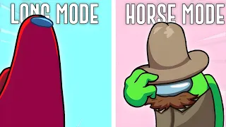 Among Us April Fools Fun - Horse VS Long head Mode Showdown!