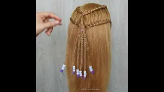 Romántico Peinado con Trenzas y Chaquiras / Romantic Hairstyle with Braids and Beads❣❣