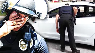 A cop's day completely changed once he pulled over a tinted car