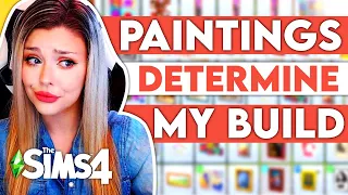 Each Room is Based off a Random PAINTING in The Sims 4 // Sims 4 House Building Challenge