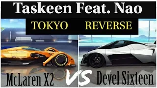 "2018 Mclaren X2" vs "Devel Sixteen Prototype" - Tokyo Reverse | After Update 35 | Asphalt 8