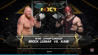 Wwe Championship Brock Lesnar VS Kane Match