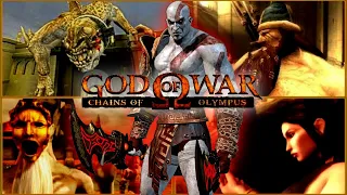 God Of War: Chains Of Olympus | All Bosses | Todos Los Jefes |