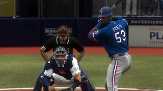 Tampa Bay Rays vs Texas Rangers - AL Wild Card 2023 Full Game 2 Highlights (MLB The Show 23 Sim)