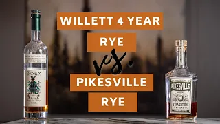 Does Willett Live Up To The HYPE? | Willett 4 Year Rye vs Pikesville Rye BLIND REVIEW
