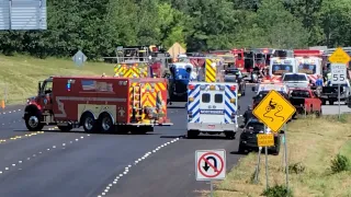 Emergency Responders At Scene Of Accident: Medical Helicopter Pilot Is A Pro