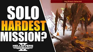 Helldivers 2 - Hardest Bug Mission on Max Difficulty Solo