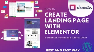 How to create landing page with elementor | elementor homepage tutorial in hindi 2020 | SocialBro