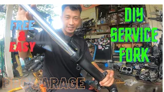 DIY SERVICE FORK kawasaki er6 I simple I mudah I menjadi I STEP BY STEP