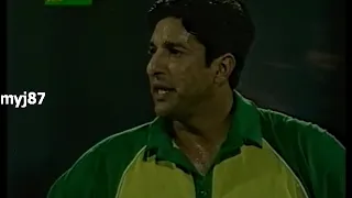 Wasim is ANGRY to Shahid Afridi after DROPPING a Catch l Sharjah 1999