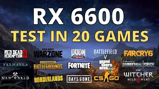 RX 6600 + RYZEN 5 5600X | TEST IN 20 GAMES | 1080p 1440p