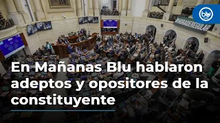 En Mañanas Blu hablaron adeptos y opositores de la constituyente