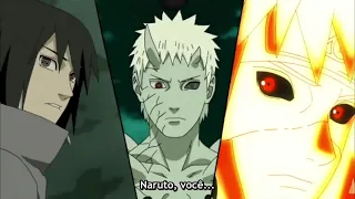 Naruto, Sasuke, Minato e Tobirama Vs Obito Rikudou   Legendado Full HD Naruto Shippuden