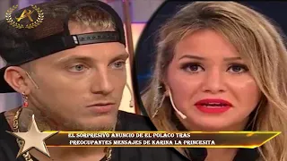 El sorpresivo anuncio de El Polaco tras  preocupantes mensajes de Karina La Princesita