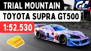 GT7 Lap Time Challenge GOLD LAP GUIDE - Trial Mountain - Supra GT500 '97