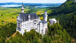 FLYING OVER AMAZING CASTLES 4K UHD - Relaxing Music Along With Beautiful Nature Videos