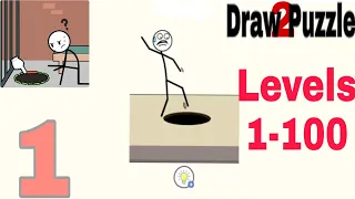 Draw Puzzle 2 - one line one part All Levels 1-100 walkthrough gameplay part 1 |Gameplay World|