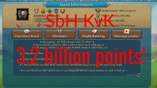 Mini Lead Guild KvK! 3.2 Billion Points! - Lord's Mobile