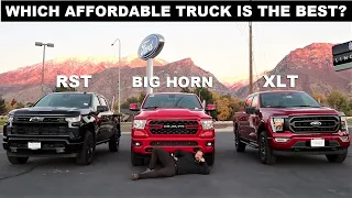 New Chevy Silverado RST VS Ram 1500 Big Horn Vs Ford F-150 XLT: Which Affordable Truck Is Best?