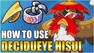 Best Decidueye Hisuian Moveset Guide - How To Use Competitive VGC Triple Arrows Pokemon Scarlet