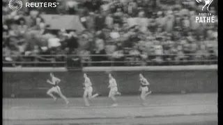 British runner wins one-mile race in the US (1951)