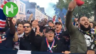 PSG Ultras march to Anfield | Champions League - Liverpool v PSG