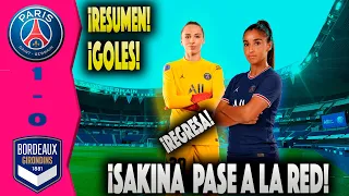 PSG VS Bordeaux 🌊(1 - 0) | RESUMEN Y GOLES | D1 🇫🇷 | PSG Féminine | J11 |  Lea Kheifi | VOTIKOVA
