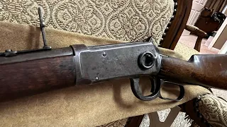 The honest 1894 Winchester from second year production. 38-55 Winchester Saddle Ring Carbine