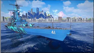 USS ARKANSAS 3X GATLING!!! - Modern Warship Gameplay