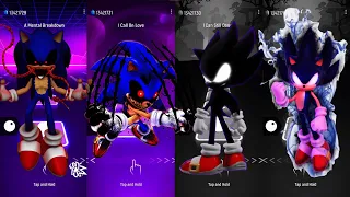 Sonic EXE X2 VS Dark Sonic X2 Tiles Hop EDM Rush