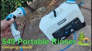 Testing $49 Hart 20v Rinser Kit Vanlife Camping Jobsite Portable Shower