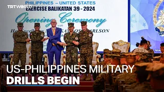 US and Philippines hold military drills into South China Sea