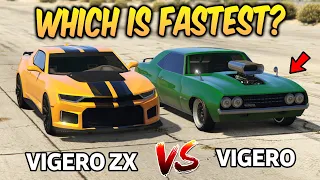 GTA 5 ONLINE - VIGERO ZX VS VIGERO (WHICH IS FASTEST?) | Classic VS Modern