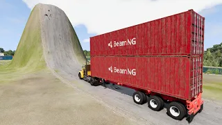 Cars vs Giant Bulge – BeamNG.Drive