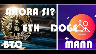 BITCOIN Y MANA:¡ATENCION!¡PARA APRENDER! Analisis BTC HOY Decentraland CRO ETH Ethereum Doge