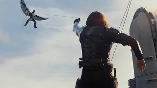 Falcon vs Winter Soldier Scene - Captain America: The Winter Soldier (2014) Movie CLIP HD