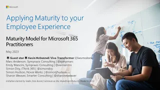 Maturity Model for Microsoft 365 - May 2023