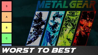 Worst To Best: Metal Gear Games (Tier List)