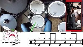 Creedence Clearwater Revival - Bad Moon Rising Drum Cover, Drum Karaoke, Sheet Music, Lessons