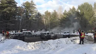 Junk Run Heat #1  Winter Demolition derby Gravenhurst 20241