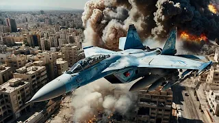 Israel Today! Russian SU-33 Cobra Fighter Jet Pilot Destroys Tel Aviv Without Mercy