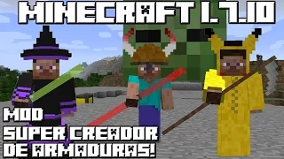 Minecraft 1.7.10 MOD SUPER CREADOR DE ARMADURAS!