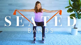 Resistance Band Chair Exercises for Seniors & Beginners || Full Body 30 minute Workout
