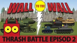 Cartoon about tanks "Thrash Battle in the tank´s Valhalla Round 2 - Wall to the Wall"