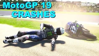 MotoGP 19 | CRASH COMPILATION | Crashes at Donington Park