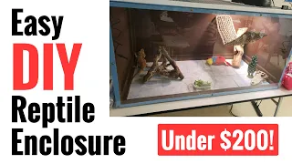 Easy DIY Lizard Enclosure - Large 4'x2'x2' Tank For Under $200!