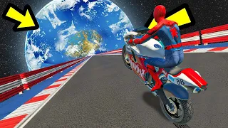 GTA 5 Spiderman Epic Bike Jumps #21 - Spider-Man Stunts & Fails, Gameplay Funny Moments & Fails