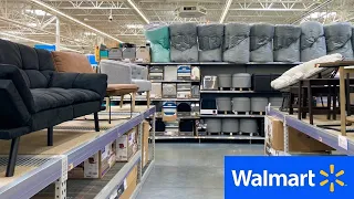 WALMART FURNITURE SOFAS COUCHES CHAIRS TABLES DRESSERS SHOP WITH ME SHOPPING STORE WALK THROUGH